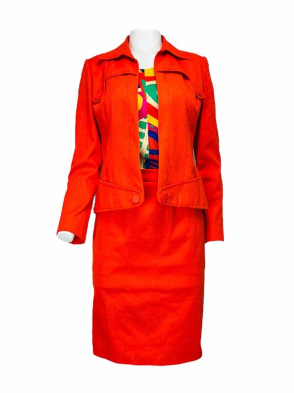 À ma chère Ensamble Baumwolle Moiré, signalorange