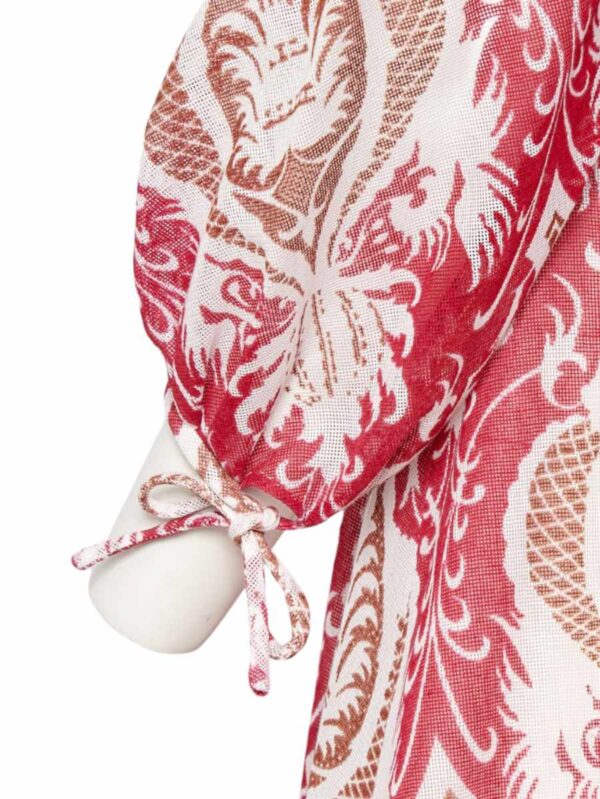 Adelmüller Kleid floral, rot
