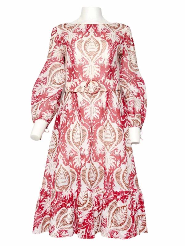 Adlmüller Kleid floral, rot