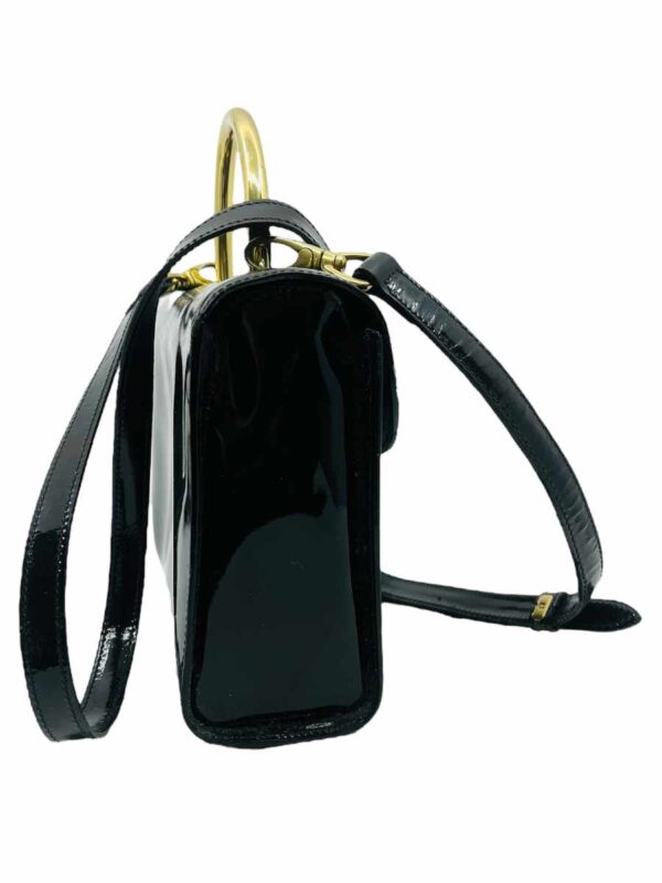 Aigner shoulder bag patent leather, black - Image 3