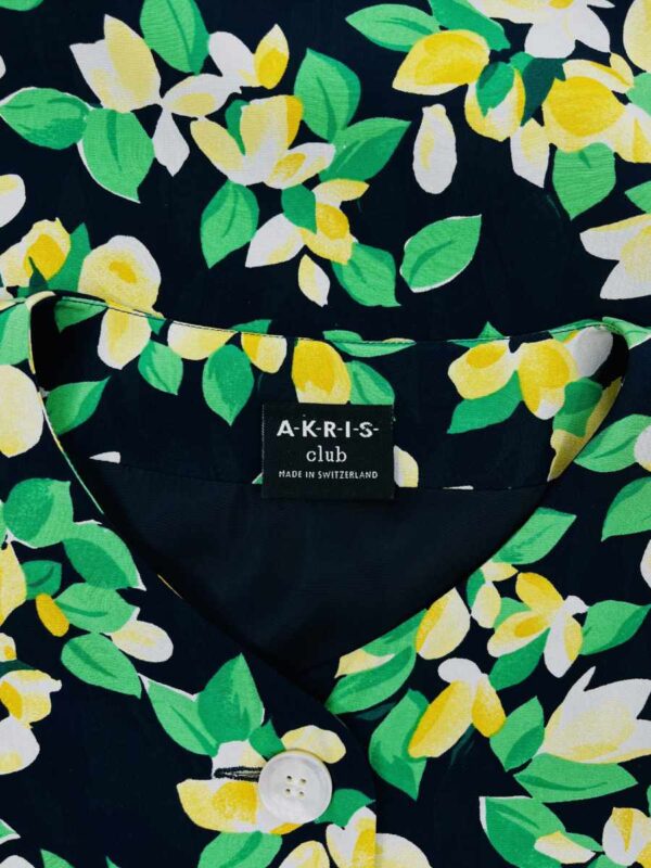 Akris Kleid Zitroenen Druck, bunt