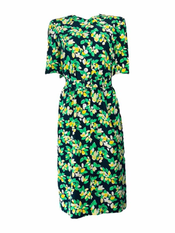 Akris Kleid Zitroenen Druck, bunt