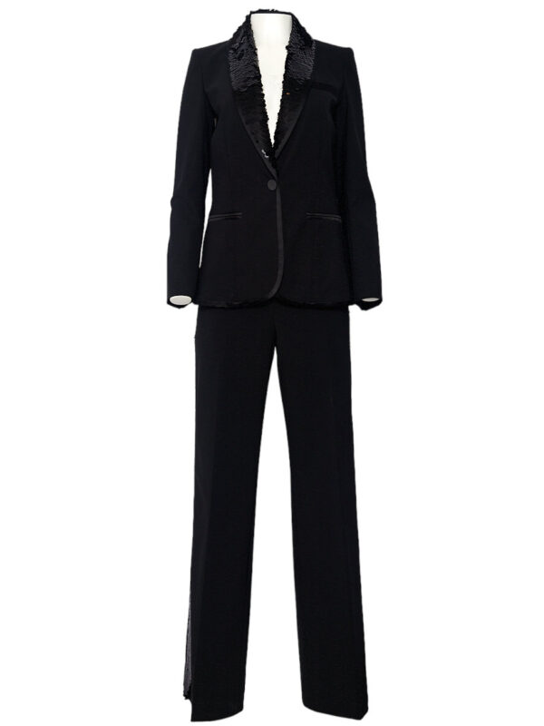 Anzug mit Pailletten Louis Vuitton, schwarz
