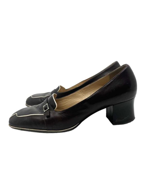 Bally Pumps Leather with Buckle, Brown - Image 2