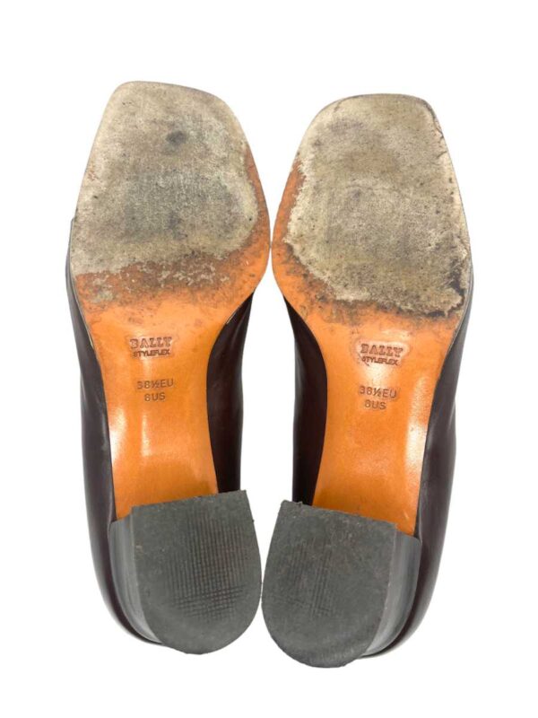 Bally Pumps Leather with Buckle, Brown - Image 6