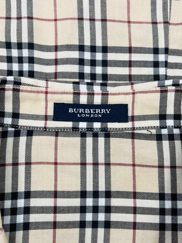 Burberry karierte Bluse Wolle, beige