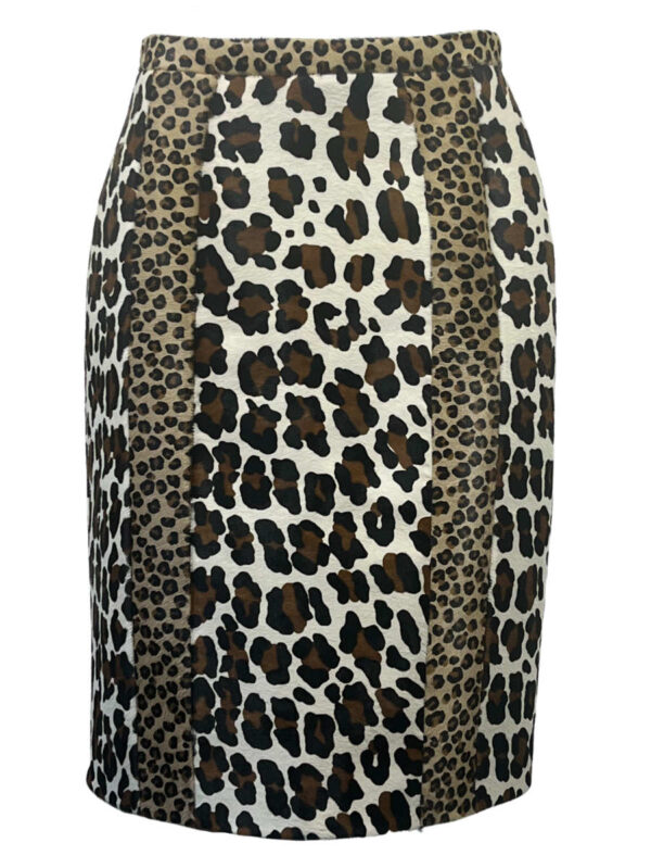 Burberry Vintage Fohlenfell Jupe mit Animal Print