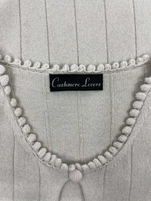 Cashmere Lovers Feinstrick Pullunder, grège – Bild 4