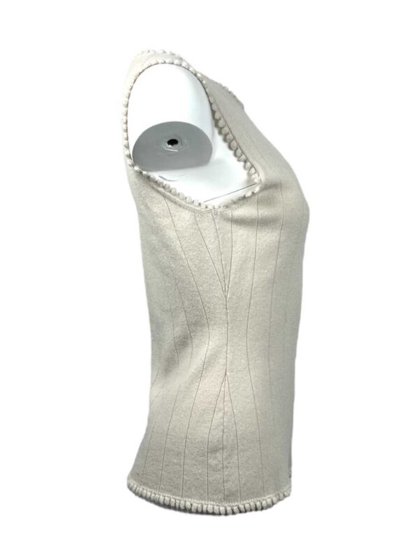 Cashmere Lovers Feinstrick Pullunder, grège – Bild 3
