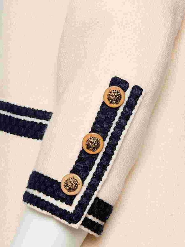 Chanel Costume Wolle, écru