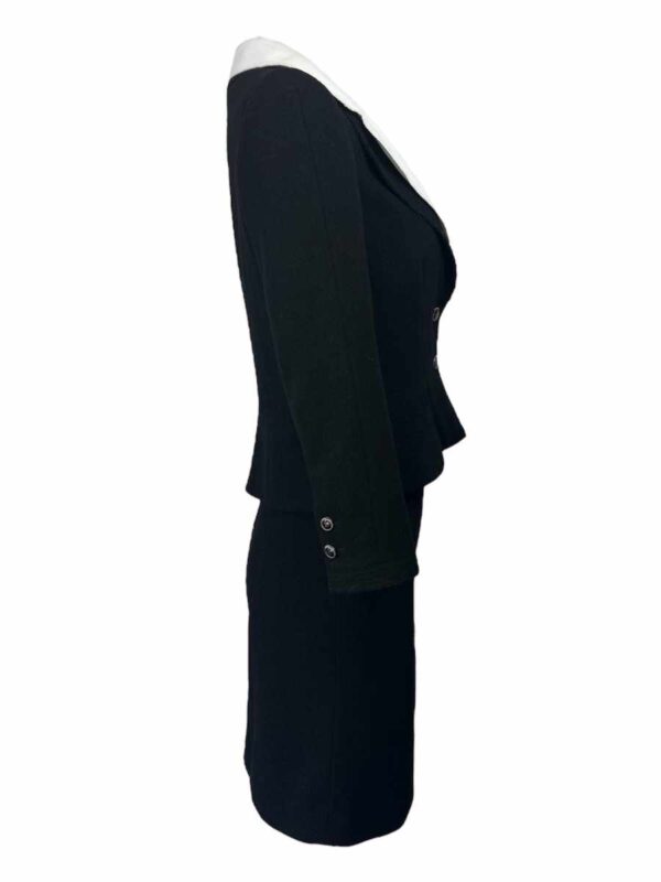 Chanel Ensamble wolle, schwarz – Bild 2