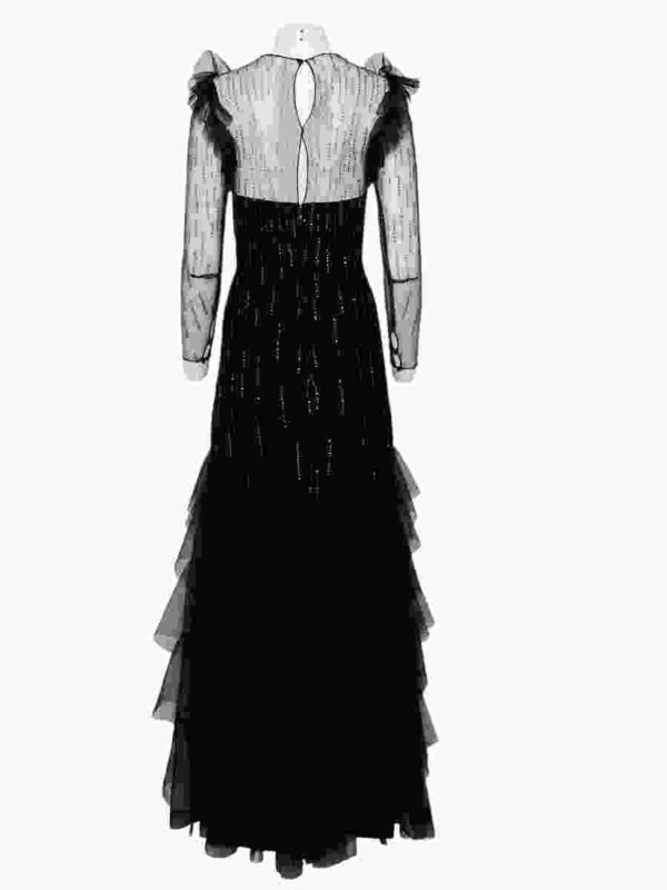 Couture Kleid Loris Azzaro Paris, schwarz – Bild 3