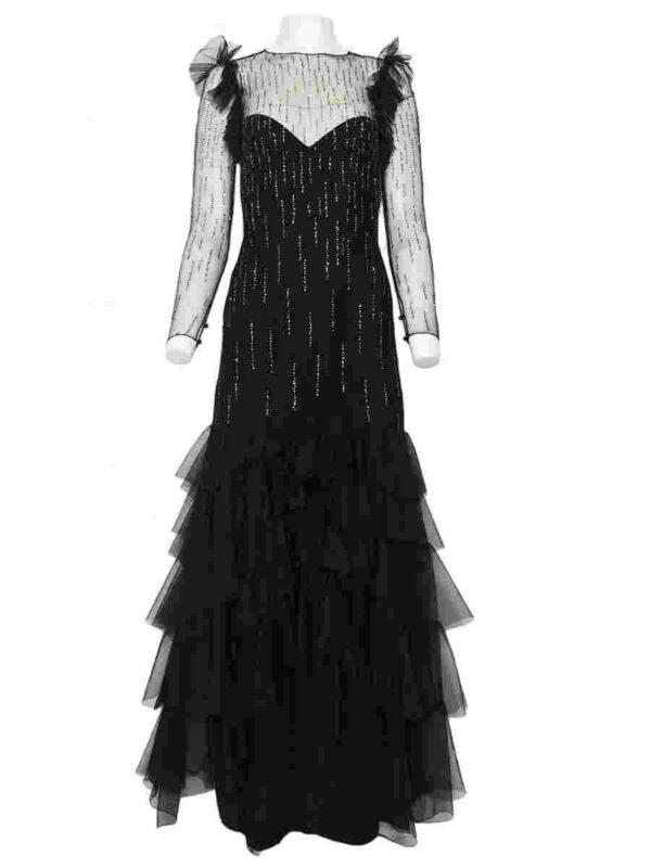 Couture Kleid Loris Azzaro Paris, schwarz