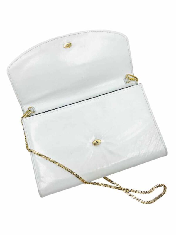 Ducale leather shoulder bag, white - Image 2