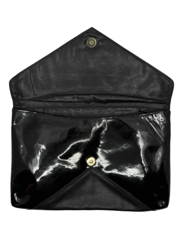 Large leather clutch black - Image 6