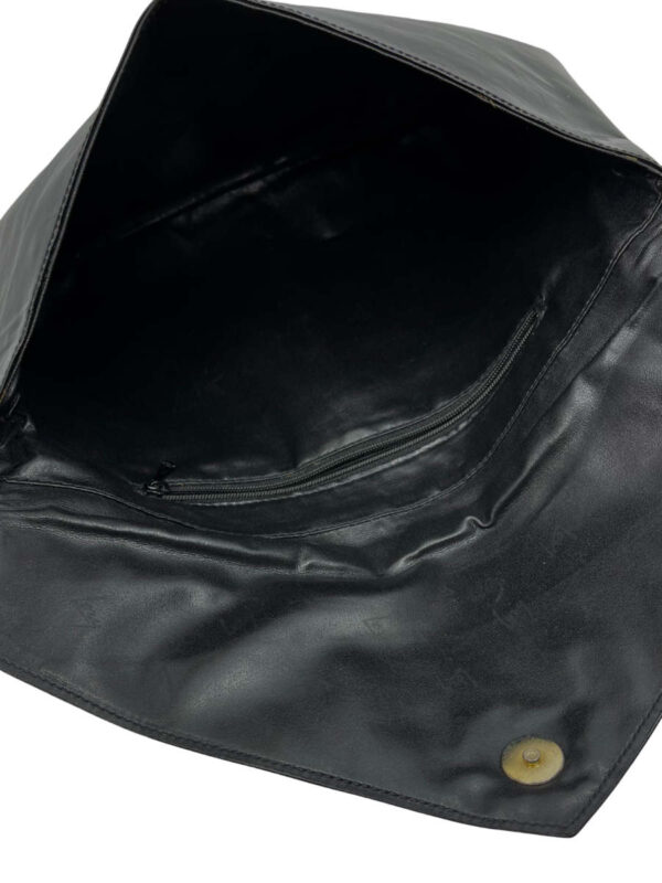 Large leather clutch black - Image 4