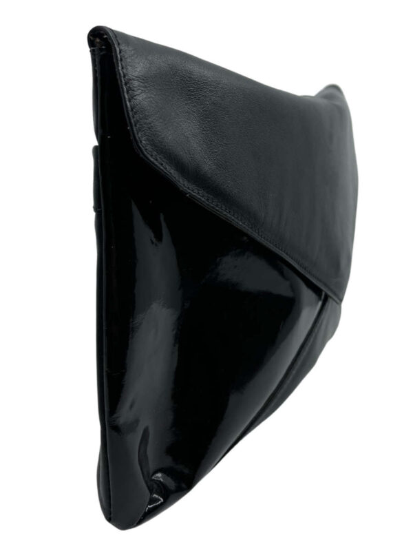 Large leather clutch black - Image 3
