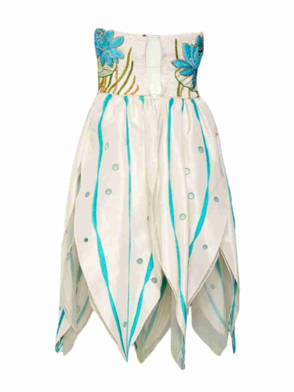 Haute Couture Corsagen Kleid Stickerei, bunt – Bild 3
