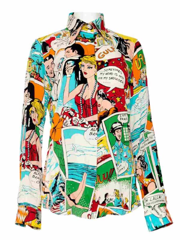 Hemd Seide Dolce & Gabbana, bunt