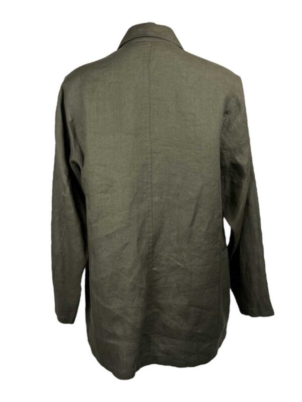 Hirsch Jacke leinen, olive – Bild 3