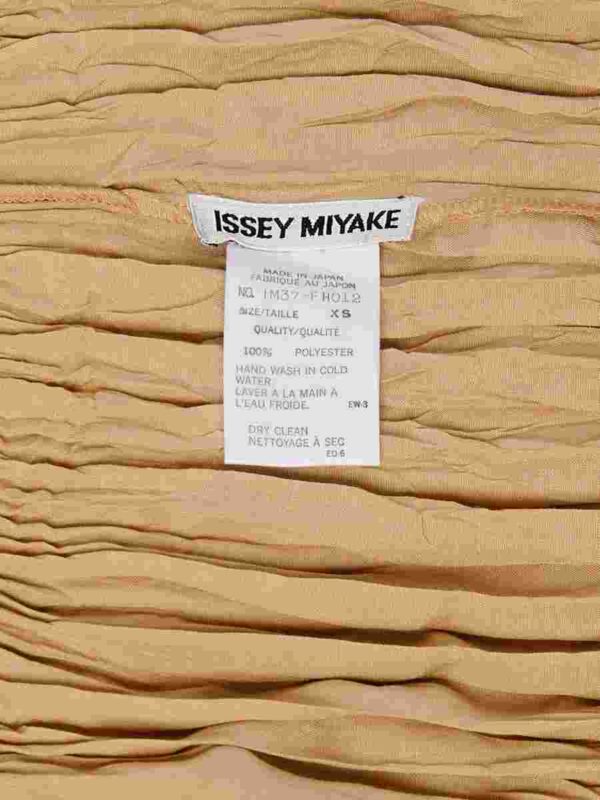Issey Miyake Vintage Kleid, ocker