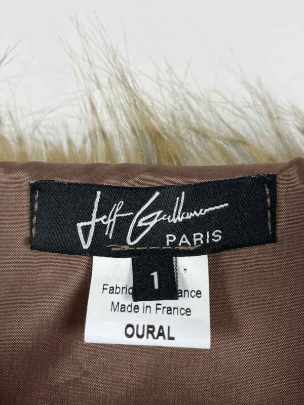 Jeff Gallano Kunstpelz Jacke, beige – Bild 3
