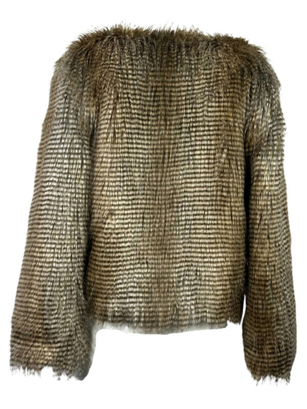 Jeff Gallano Kunstpelz Jacke, beige – Bild 4