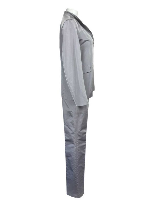 Jil Sander Ensamble Seide, silbergrau – Bild 2