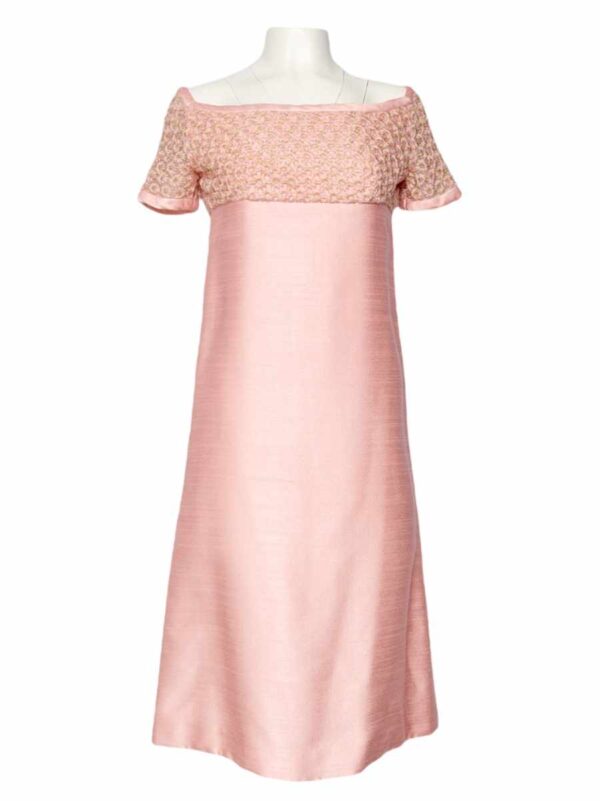 Kleid mit Stickerei La grande Boutique Goldschmidt, rosa