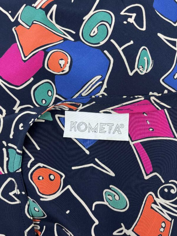 Kometa Kleid Seide, bunt – Bild 4