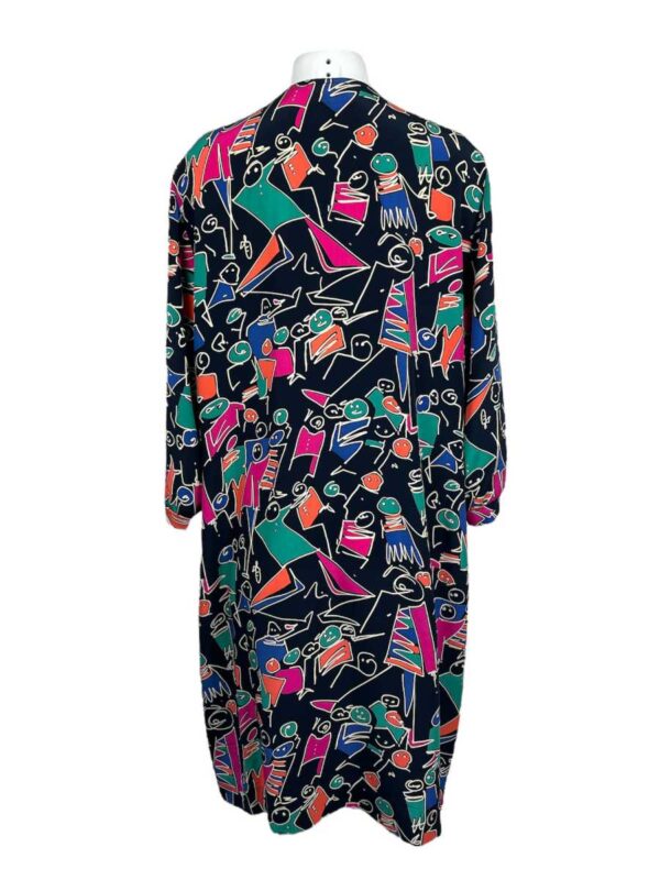 Kometa Kleid Seide, bunt – Bild 2