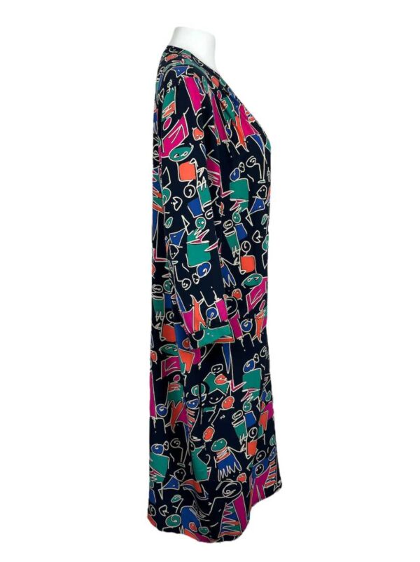 Kometa Kleid Seide, bunt – Bild 3