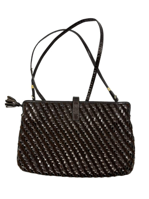 Mädler bag leather braided, brown - Image 2