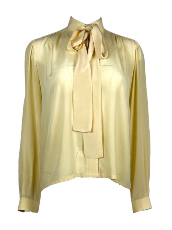 Marty Couture Vintage Bluse, gelb