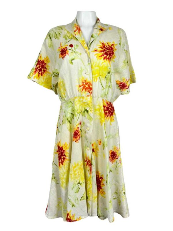 Max Mara Kleid Leinen, floral