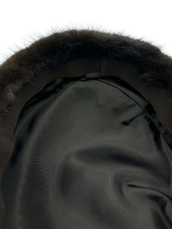 60's Mink Hat, dark brown - Image 5