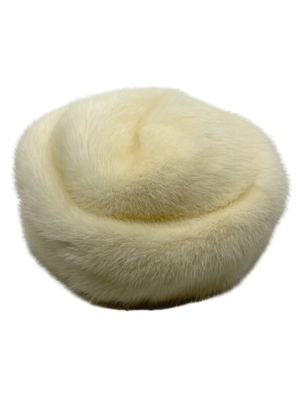60s Mink Hat Offwhite - Image 2