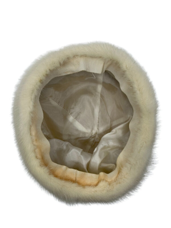 60s Mink Hat Offwhite - Image 3