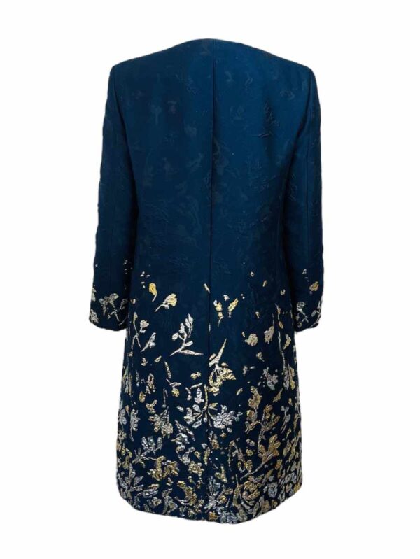 Oscar de la Renta Ensamble Matelasse Panneau, nachtblau-gold – Bild 4