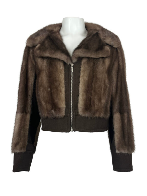 Oscar Müller Zürich Nerz Lumber Jacke, braun