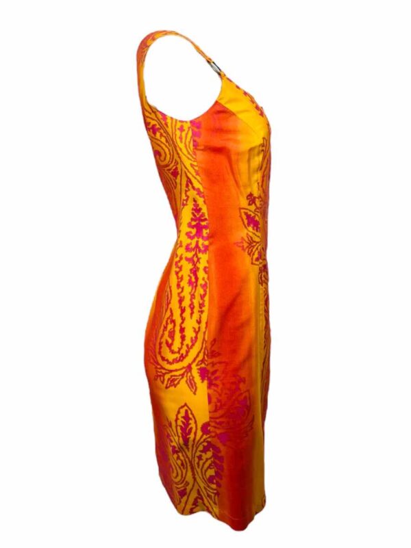 Paco Rabanne Seidenkleid, bunt – Bild 2