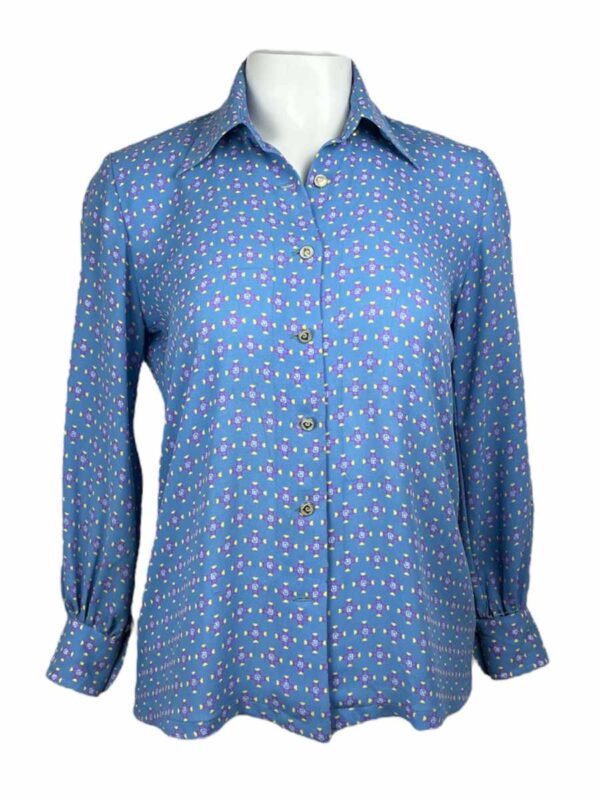 Pierre Cardin Bluse Seide, hellblau