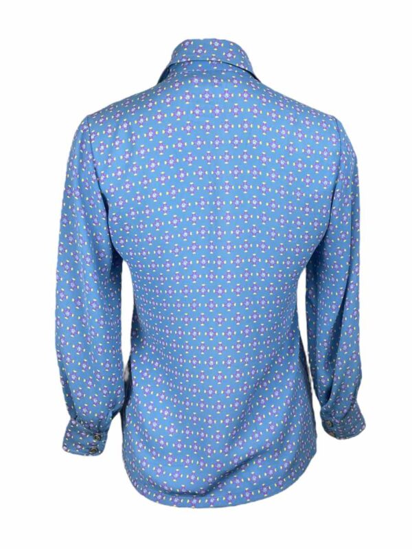 Pierre Cardin Bluse Seide, hellblau – Bild 4