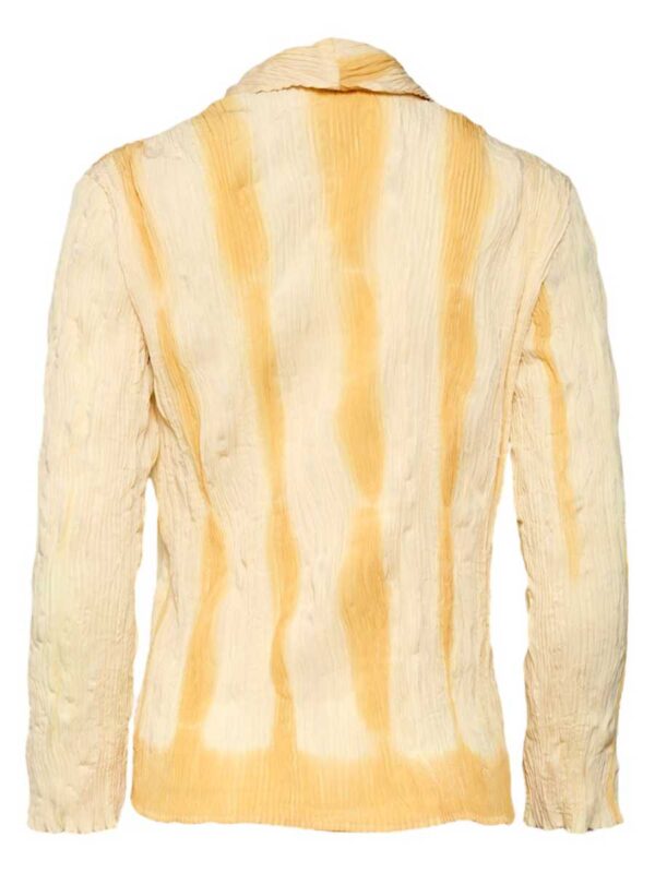 Plissierte Bluse Issey Miyake shibori, beige – Bild 4