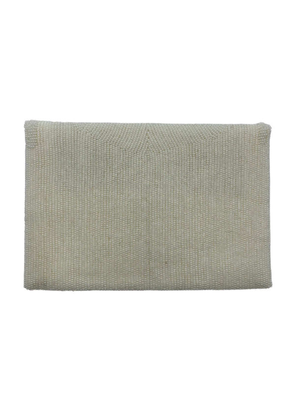 Rocailles Beads Clutch, white - Image 3