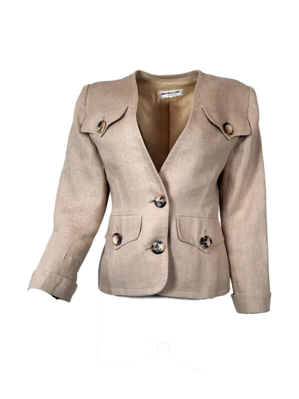 Saint Laurent Jacke, beige