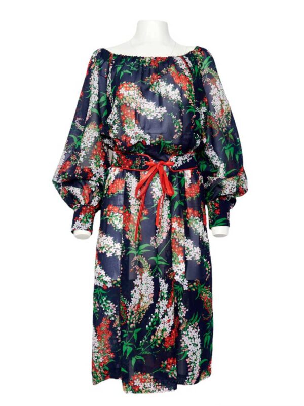 Sommerkleid Schulterfrei floral, bunt