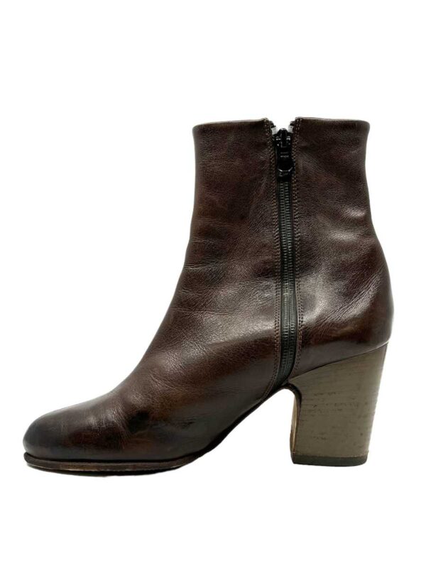 Fausto Santini Boxcalf leather ankle boots, brown - Image 3