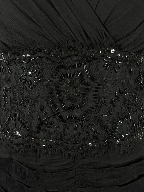 Tadashi Shoji Coctailkleid Seide, schwarz – Bild 3