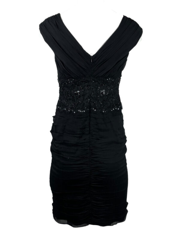 Tadashi Shoji Coctailkleid Seide, schwarz – Bild 4